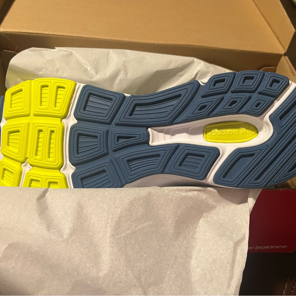 Brand new, never worn Boy’s New Balance sneakers 680v6. I paid $45.